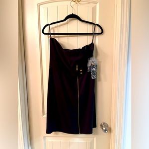 Kensie Black strapless Dress with gold detailing